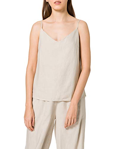 MERAKI Damen Unterhemd, Beige (Sand), 38, Label: M von find.