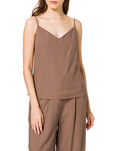 MERAKI Damen Unterhemd, Braun (Brown), 34, Label: XS von find.