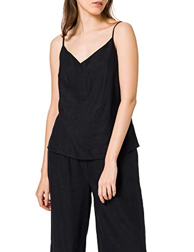 MERAKI Damen Unterhemd, Schwarz (Black), 38, Label: M von find.