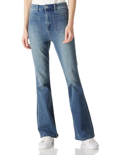 find. Damen Jeans Bootcut,Langgrößen High Waist Stretch Weites Bein Flared Jeans M von find.