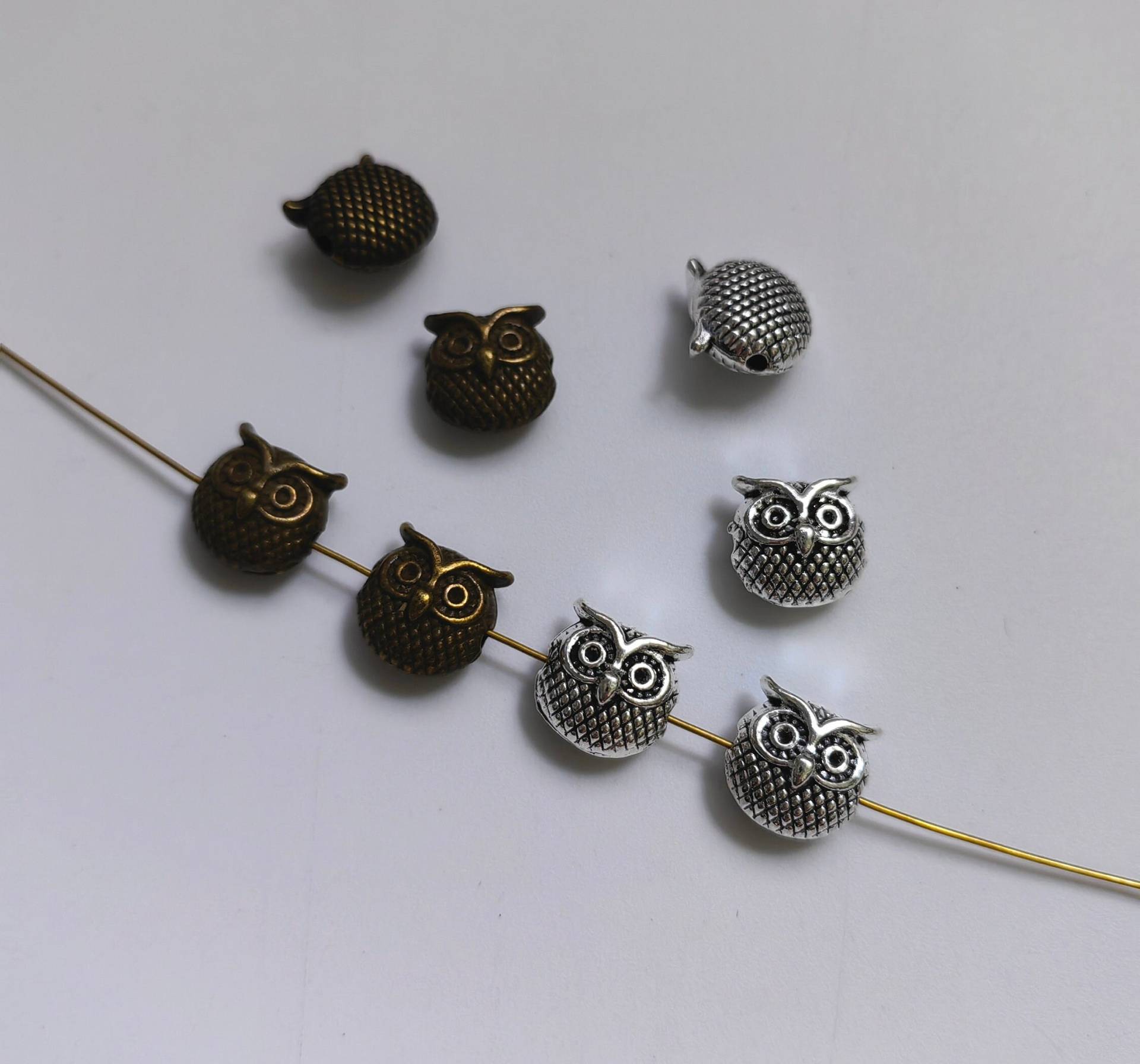 20 Stück Eulen-Perlen, Metall-Eulenkopf-Spacer-Perlen, 11x11 Mm, Metall-Tierkopf-Spacer-Perlen, Diy-Schmuckzubehör, Eulenzubehör, B554 20 Stück Eulen-Perlen, Metall-Eulenkopf-Spacer-Perlen, 11x11 Mm, Metall-Tierkopf-Spacer-Perlen, Diy-Schmuckzubehör, Eulenzubehör, B554 von findingscity