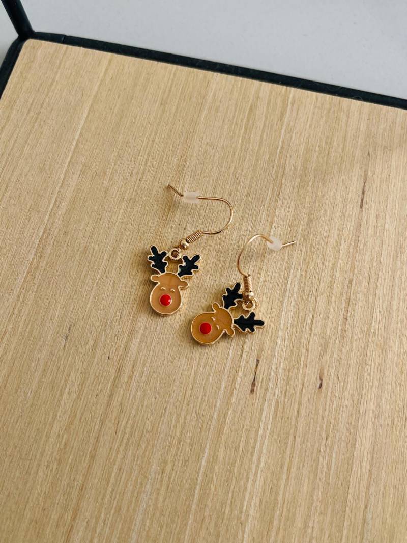 Hängeohrringe Gold Rudolf Mit Der Roten Nase Weihnachtlicher Schmuck Kinderohrringe Rentier Hängeohrringe Gold Rudolf Mit Der Roten Nase Weihnachtlicher Schmuck Kinderohrringe Rentier von findkind