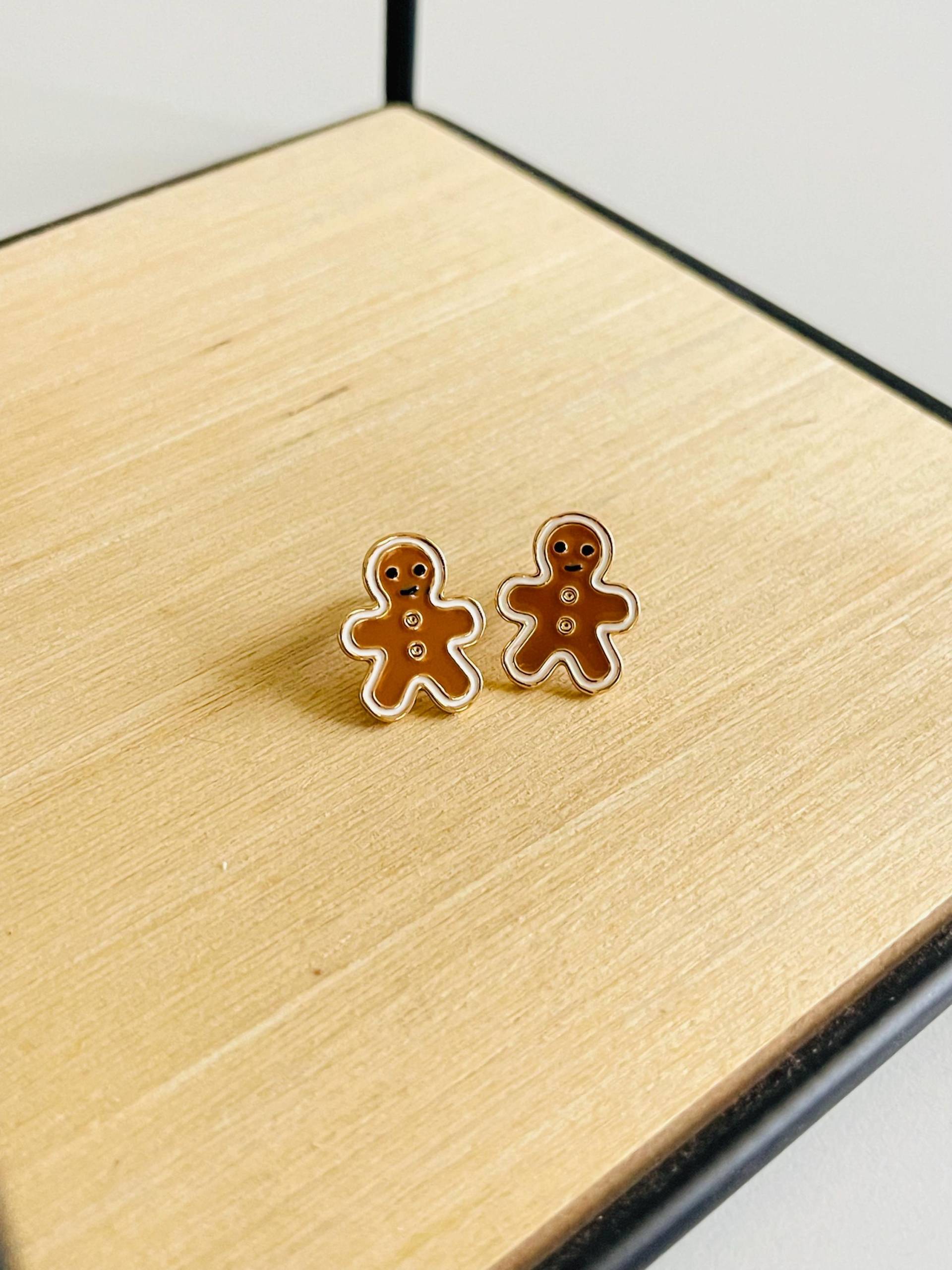 Lebkuchenmann Ohrstecker Silber Weihnachtlicher Ohrschmuck Weihnachtsschmuck Silberschmuck Lebkuchenmann Ohrstecker Silber Weihnachtlicher Ohrschmuck Weihnachtsschmuck Silberschmuck von findkind