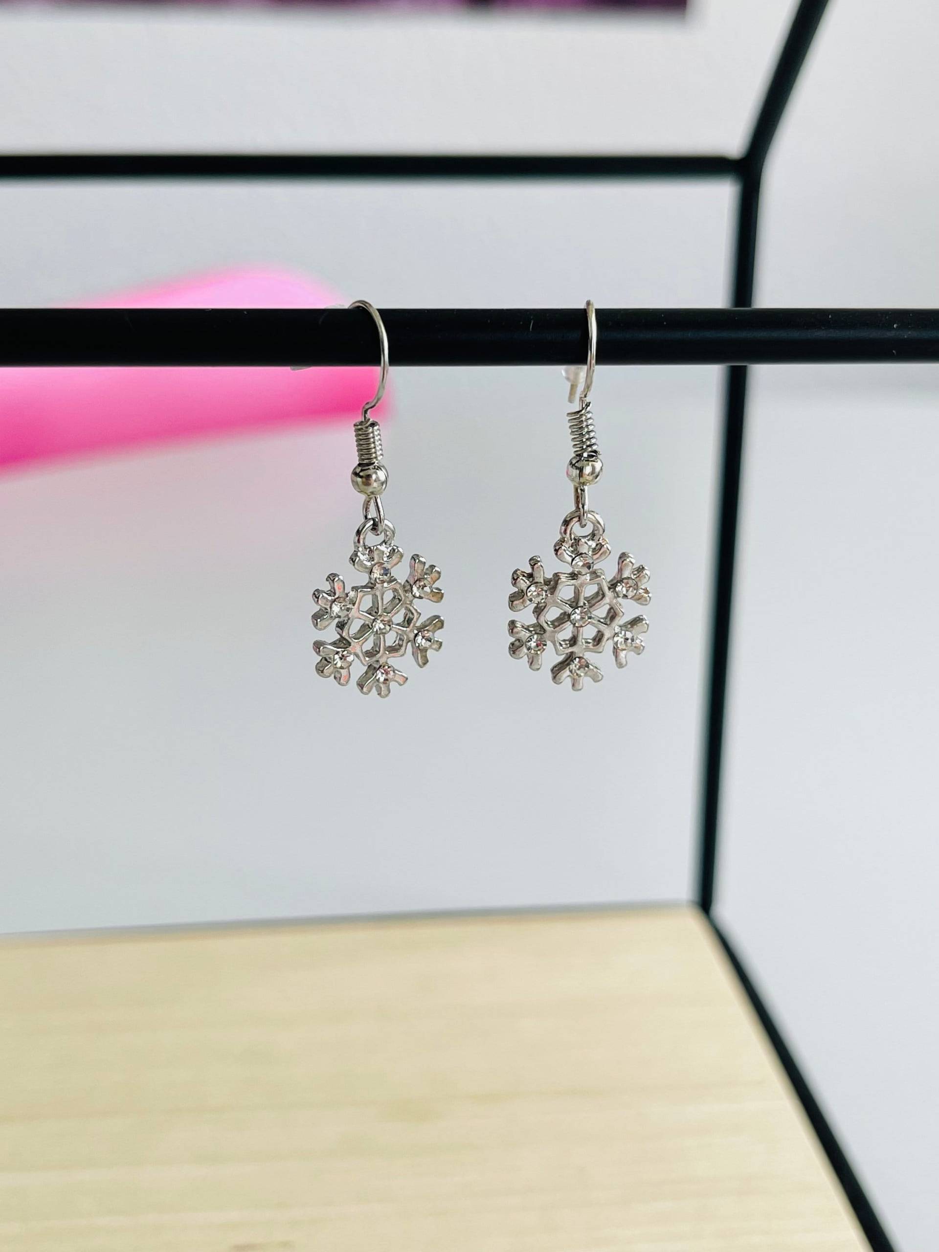 Schneeflocken Hängeohrringe Silber - Charm Geschenk Für Sie Weihnachtsgeschenk Schmuck Ohrringe Weihnachten Schneeflocken Hängeohrringe Silber - Charm Geschenk Für Sie Weihnachtsgeschenk Schmuck Ohrringe Weihnachten von findkind