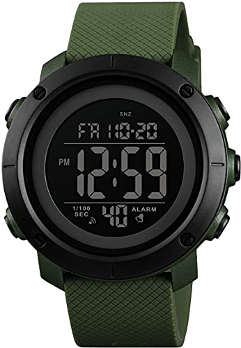 findtime 5 ATM Wasserdicht Armbanduhr Digital Uhren Herren Männer Sport Outdoor LED Hintergrundbeleuchtung Duale Zeitzone Stoppuhr Countdown Wecker von findtime