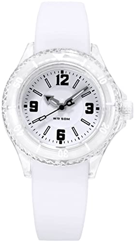 Analog Kinderuhr Mädchen Jungen Armbanduhr mit Silikonarmband 5ATM Wasserdicht Sport Uhr Damen Klein Bunt Candy Farbe von findtime