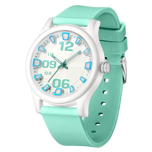 Armbanduhr Damen Wasserdicht Armband Uhr Damenarmbanduhren Kinderuhr Mädchen Ultraleichte und Ultradünne Kinderuhr mit Weichem Armband Armbanduhr Damen Wasserdicht Armband Uhr Damenarmbanduhren Kinderuhr Mädchen Ultraleichte und Ultradünne Kinderuhr mit Weichem Armband von findtime