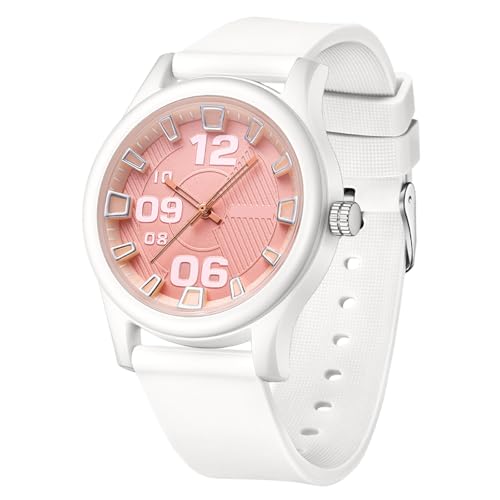 Armbanduhr Damen Wasserdicht Armband Uhr Damenarmbanduhren Kinderuhr Mädchen Ultraleichte und Ultradünne Kinderuhr mit Weichem Armband von findtime