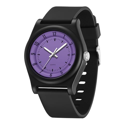Armbanduhr Damen Wasserdicht Armband Uhr Damenarmbanduhren Kinderuhr Mädchen Ultraleichte und Ultradünne Kinderuhr mit Weichem Armband von findtime