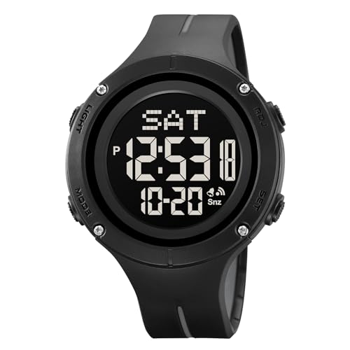 Digital Herren Armbanduhr Seniorenuhr Militär Uhr Digitaluhr Herrenuhren Chronograph Herren Stoppuhr Sport Uhren Groß Military Watch Outdoor Sportuhr Tactical Watch Wasserdicht Männer Jungen Senioren von findtime