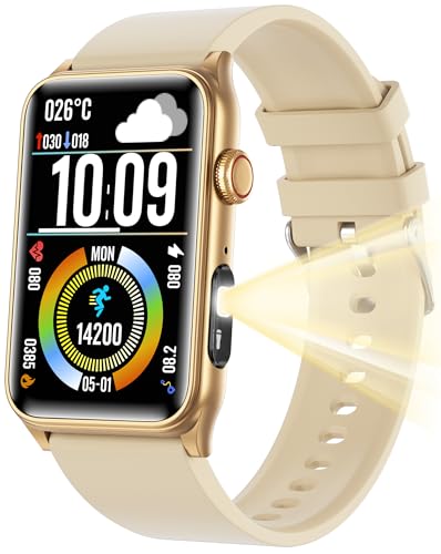 Fitness Tracker Smartwatch mit LED Taschenlampe Schlafmonitor Schrittzähler Bluetooth-Anruf Fitnessuhr für Android iOS Fitness Tracker Smartwatch mit LED Taschenlampe Schlafmonitor Schrittzähler Bluetooth-Anruf Fitnessuhr für Android iOS von findtime