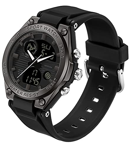 findtime Herren Digitaluhr Militär Sport Damen Jungen Stoppuhr 5 ATM Wasserdicht Tactical Watch Wecker Kalender Armbanduhr Chronograph Countdown Datum LED Uhren Männer Outdoor von findtime