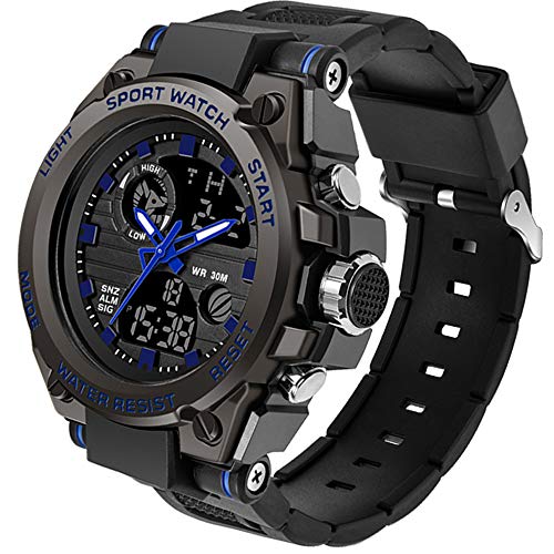 findtime Herren Militär Uhr Digital Sportuhr Outdoor Chronograph Analog Armbanduhr Stoppuhr 3 ATM Wasserdicht Tactical Watch Wecker Kalender Datum Uhren Männer von findtime