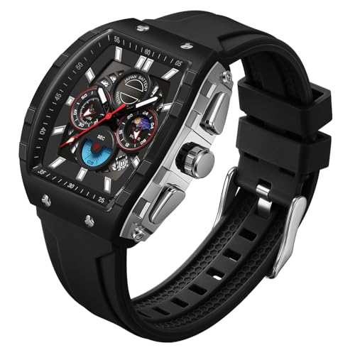 Herrenarmbanduhren Militär Uhr wasserdichte Digitaluhr Herren Outdoor Uhr Herren mit LED-Leuchtdisplay Analogen Zeigern und Digitalen Zahlen von findtime