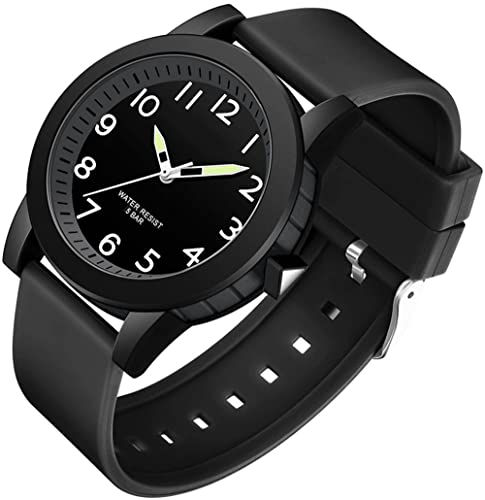 Kinder Armbanduhr Jungen Mädchen Analog Quarz Uhr Damen Senioren Leuchtzeiger Kinderuhr Junge Outdoor Sport Uhren Wasserdicht Große Zahlen von findtime
