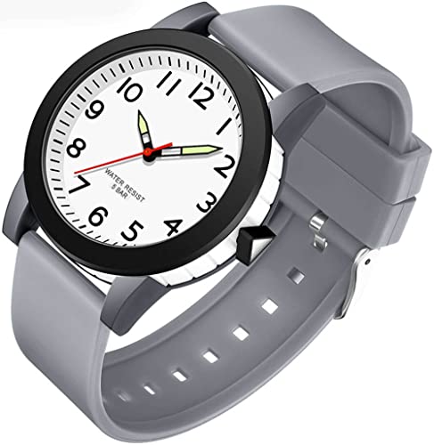Kinder Armbanduhr Jungen Mädchen Analog Quarz Uhr Damen Senioren Leuchtzeiger Kinderuhr Junge Outdoor Sport Uhren Wasserdicht Große Zahlen von findtime