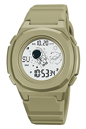 Kinderuhr Junge Digitaluhr Armbanduhr Sport 5 ATM Wasserdicht Kinder Uhren für Jungs Wecker Alarm Timer LED Licht Stoppuhr Datum Elektronische Digital Uhr für Herren Jugendliche Outdoor Sportuhr von findtime