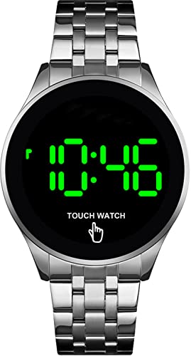 findtime LED Touchscreen Armbanduhr Gold Edelstahl Minimalistisches Design Armbanduhr Modische 3ATM Wasserdicht von findtime