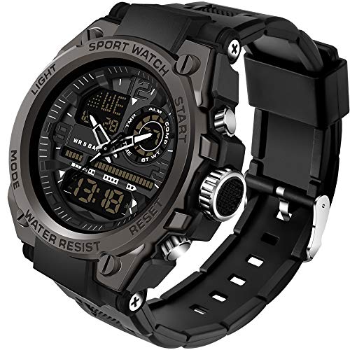 findtime Militär Digitaluhr Sportuhren Armbanduhr Jungen Herren Tactical Watch Outdoor 5 ATM Wasserdicht Große Elektronische Uhren Männer Wecker Stoppuhr Wecker Countdown von findtime