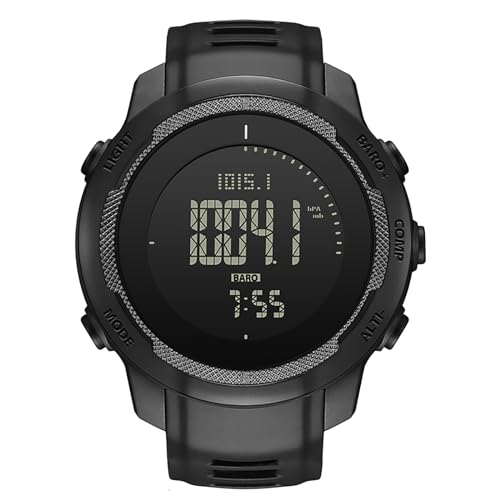 Militär Uhr Kompass Höhenmesser Barometer Outdoor Herrenuhr Digital Armbanduhr Herren Digitaluhr Sport Junge Robuste Military Tactical Watch Schrittzähler ohne app und Handy 5 ATM Wasserdicht von findtime