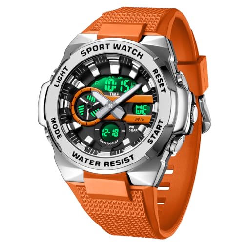 Militär Uhr wasserdichte Digitaluhr Herren Herrenarmbanduhren Outdoor Uhr Herren mit LED-Leuchtdisplay Analogen Zeigern und Digitalen Zahlen Militär Uhr wasserdichte Digitaluhr Herren Herrenarmbanduhren Outdoor Uhr Herren mit LED-Leuchtdisplay Analogen Zeigern und Digitalen Zahlen von findtime