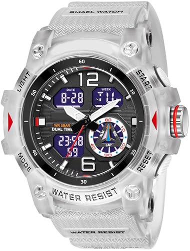 findtime Militär Uhr Herren Armbanduhr Digital und Analog wasserdichte Herrenuhr Sportlich LED Digitaluhr Kalender Wecker Stoppuhr mit Armband Taktische Uhren Männer Outdoor von findtime