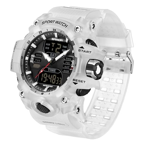 Militär Uhren Herren Armbanduhr Herrenuhr Digital Uhr Tactical Watches for Men Sportuhren für Herren Outdoor Digitaluhr für Jungen LED-Leuchtdisplay mit Analogen Zeigern und Digitalen Zahlen von findtime