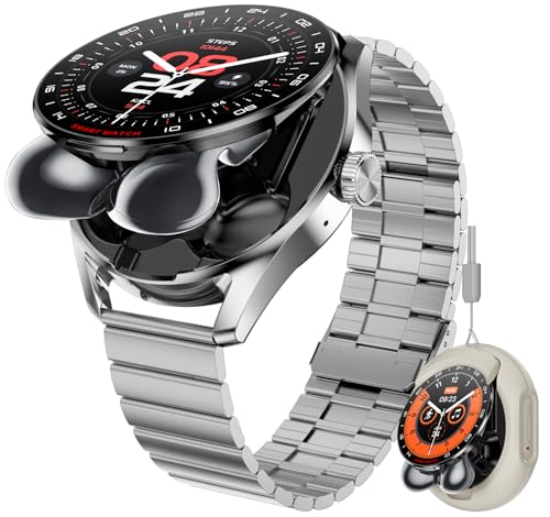 Smartwatch with Earbuds, 3 in 1 Smart Watch Bluetooth Kopfhörer Outdoor Sportuhr mit Telefonfunktion Musik Schlafüberwachung Kabellosen Ohrhörern für Android iOS Smartwatch with Earbuds, 3 in 1 Smart Watch Bluetooth Kopfhörer Outdoor Sportuhr mit Telefonfunktion Musik Schlafüberwachung Kabellosen Ohrhörern für Android iOS von findtime