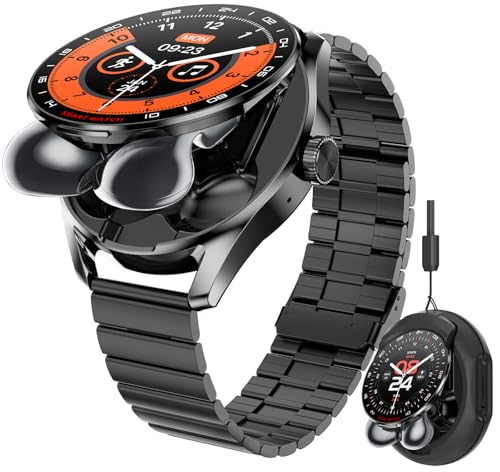 Smartwatch with Earbuds, 3 in 1 Smart Watch Bluetooth Kopfhörer Outdoor Sportuhr mit Telefonfunktion Musik Schlafüberwachung Kabellosen Ohrhörern für Android iOS Smartwatch with Earbuds, 3 in 1 Smart Watch Bluetooth Kopfhörer Outdoor Sportuhr mit Telefonfunktion Musik Schlafüberwachung Kabellosen Ohrhörern für Android iOS von findtime