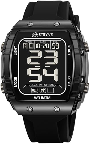 Sportuhren Herren Digital Militär Uhr Digitale Armbanduhr Herren Tactical Watch LED 50M Wasserdicht Sport Military Watches for Men Stoppuhr Digitaluhren Jugendliche von findtime