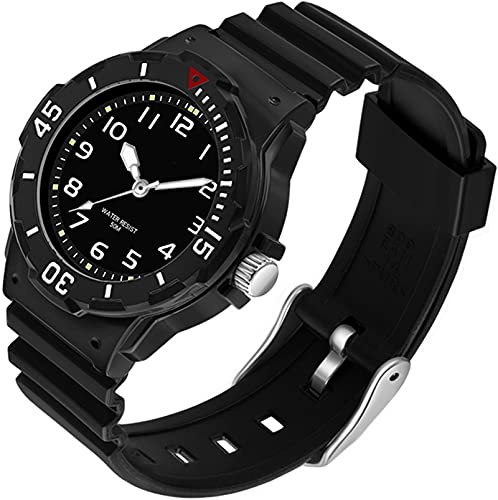 Uhr Damen Analog Quarz Armbanduhr 5ATM wasserdichte Damenuhr mit Plastikarmband Lichtschluckend Beleuchtend Sportuhr für Frauen Schöne Uhren für Mädchen Kinder und Jugendliche Bunt Kids Watch von findtime