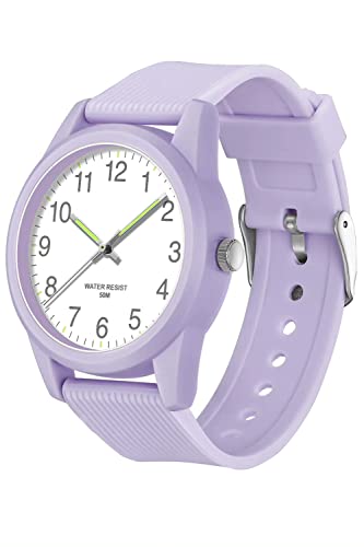 Uhr Damen Armbanduhr 5ATM Wasserdicht Jelly Süßigkeiten Farbe Buntfarbig Damenuhr mit Silikonarmband Frauen Uhren Analog Quarz Beleuchtend Zeiger Sportuhr für Mädchen Kinderuhr Junge Uhren Kids Watch von findtime