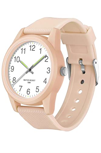 Uhr Damen Armbanduhr 5ATM Wasserdicht Jelly Süßigkeiten Farbe Buntfarbig Damenuhr mit Silikonarmband Frauen Uhren Analog Quarz Beleuchtend Zeiger Sportuhr für Mädchen Kinderuhr Junge Uhren Kids Watch von findtime