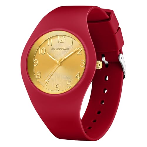 Uhr Damen Armbanduhr Damenarmbanduhr Jelly Süßigkeiten Farbe Buntfarbig Damenuhr mit Silikonarmband Wasserdicht Frauen Uhren Analog Quarz Sportuhr für Mädchen Kinderuhr Junge Uhren Kids Watch von findtime