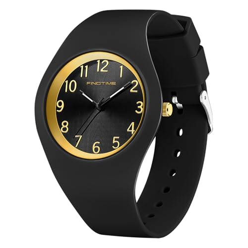 Uhr Damen Armbanduhr Damenarmbanduhr Jelly Süßigkeiten Farbe Buntfarbig Damenuhr mit Silikonarmband Wasserdicht Frauen Uhren Analog Quarz Sportuhr für Mädchen Kinderuhr Junge Uhren Kids Watch von findtime