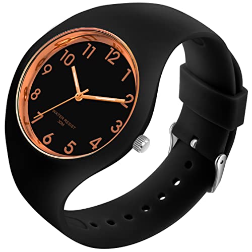 Uhr Damen Armbanduhr Jelly Süßigkeiten Farbe Buntfarbig Frauen Uhren Analog Quarz Damenuhr mit Silikonarmband Wasserdicht Sportuhr für Mädchen Kinderuhr Junge Uhren Kids Watch von findtime