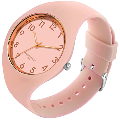 Uhr Damen Armbanduhr Jelly Süßigkeiten Farbe Buntfarbig Frauen Uhren Analog Quarz Damenuhr mit Silikonarmband Wasserdicht Sportuhr für Mädchen Kinderuhr Junge Uhren Kids Watch von findtime