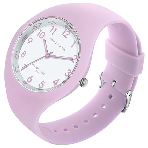 Uhr Damen Armbanduhr Jelly Süßigkeiten Farbe Buntfarbig Frauen Uhren Analog Quarz Damenuhr mit Silikonarmband Wasserdicht Sportuhr für Mädchen Kinderuhr Junge Uhren Kids Watch von findtime