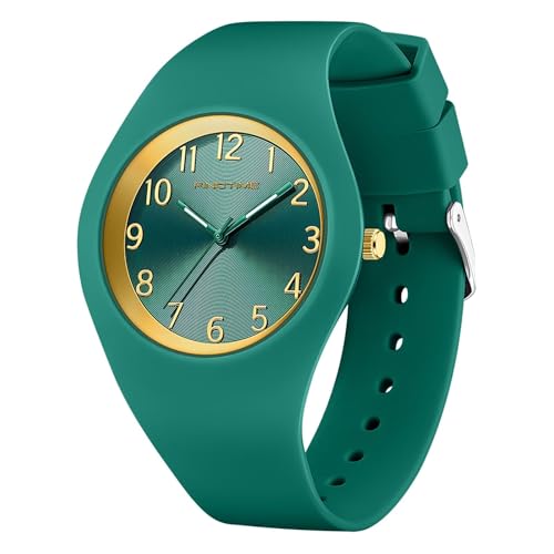 Uhr Damen Armbanduhr Jelly Süßigkeiten Farbe Buntfarbig Frauen Uhren Analog Quarz Damenuhr mit Silikonarmband Wasserdicht Sportuhr für Mädchen Kinderuhr Junge Uhren Kids Watch von findtime