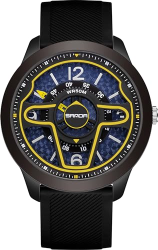 findtime Armbanduhr Herren Damen Silikonarmband Motorsport Männer Analog Quarz Uhr für Herren Sportuhr Lässige Modische Armbanduhren von findtime