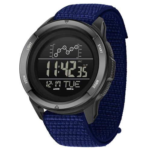 findtime Armbanduhr Herren Uhr Digitaluhr Sportuhren Herren Herrenarmbanduhren wasserdichte Uhren mit LED-Leuchtdisplay, 12-/24-Stunden-Format von findtime