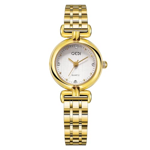 findtime Damenuhr Gold Uhr Damen Gold Armbanduhr Damen Gold wasserdichte im Täglichen Gebrauch von findtime