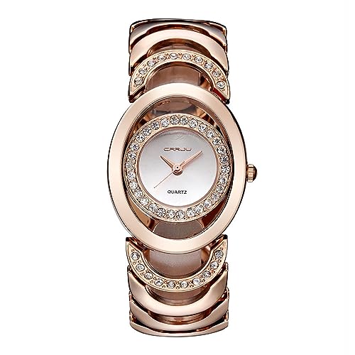 findtime Damenuhr Uhr Damen Armbanduhr Damen Gold Uhren Watch Damenuhren Rosegold von findtime