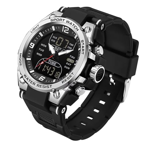 findtime Digital Uhr Herren Militär Armbanduhr 5 ATM Wasserdicht LED Outdoor Sportuhr Tactical Watch Military Stoppuhr Sport Männer Junge 12/24H Wecker Alarm Kalender Countdown Chronograph Herren von findtime