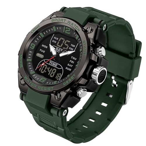 findtime Digital Uhr Herren Militär Armbanduhr 5 ATM Wasserdicht LED Outdoor Sportuhr Tactical Watch Military Stoppuhr Sport Männer Junge 12/24H Wecker Alarm Kalender Countdown Chronograph Herren von findtime