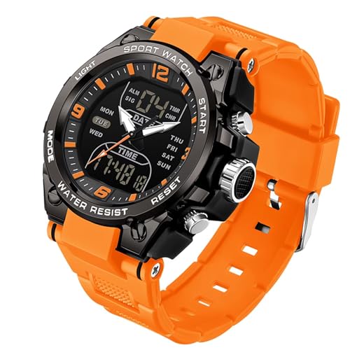 findtime Digital Uhr Herren Militär Armbanduhr 5 ATM Wasserdicht LED Outdoor Sportuhr Tactical Watch Military Stoppuhr Sport Männer Junge 12/24H Wecker Alarm Kalender Countdown Chronograph Herren von findtime