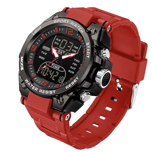 findtime Digital Uhr Herren Militär Armbanduhr 5 ATM Wasserdicht LED Outdoor Sportuhr Tactical Watch Military Stoppuhr Sport Männer Junge 12/24H Wecker Alarm Kalender Countdown Chronograph Herren von findtime