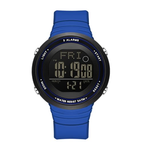 findtime Digitaluhr Damenuhr Digital Armbanduhr Damen Uhr Damenuhren Damenarmbanduhren Teenager Mädchen Wasserdicht im Täglichen Gebrauch mit Silikonarmband und Großer Zahlenanzeige von findtime