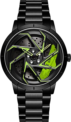 findtime Flegenuhr Herren Uhren Analog Quarz Armbanduhr mit Edelstahl Armband Motorsport Flege Herrenuhr Designer Uhr Männer 3ATM Wasserdicht Luxus Mode Herren Uhren von findtime