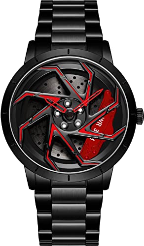 findtime Flegenuhr Herren Uhren Analog Quarz Armbanduhr mit Edelstahl Armband Motorsport Flege Herrenuhr Designer Uhr Männer 3ATM Wasserdicht Luxus Mode Herren Uhren von findtime